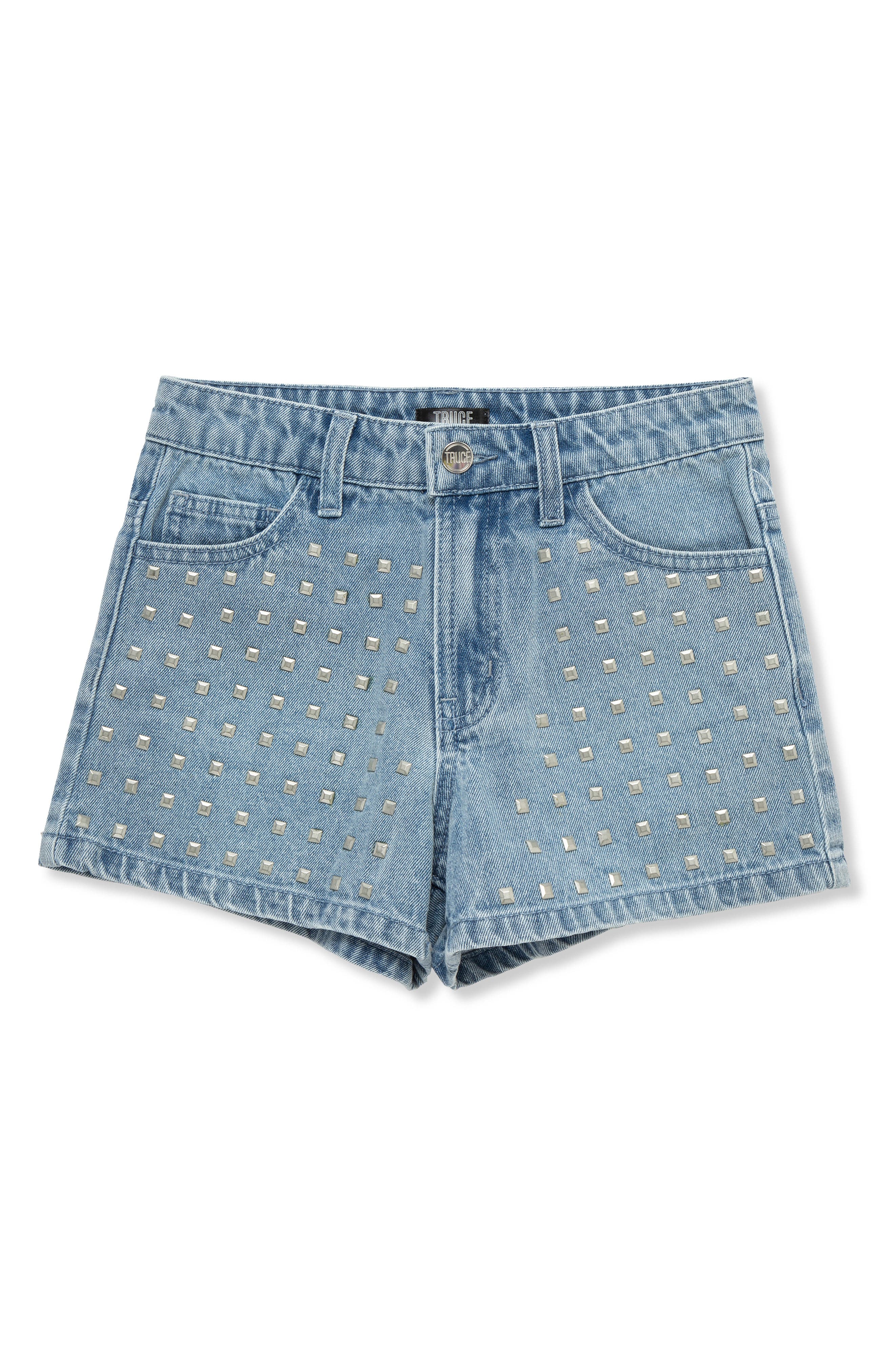 Truce Kids' Studded Denim Shorts