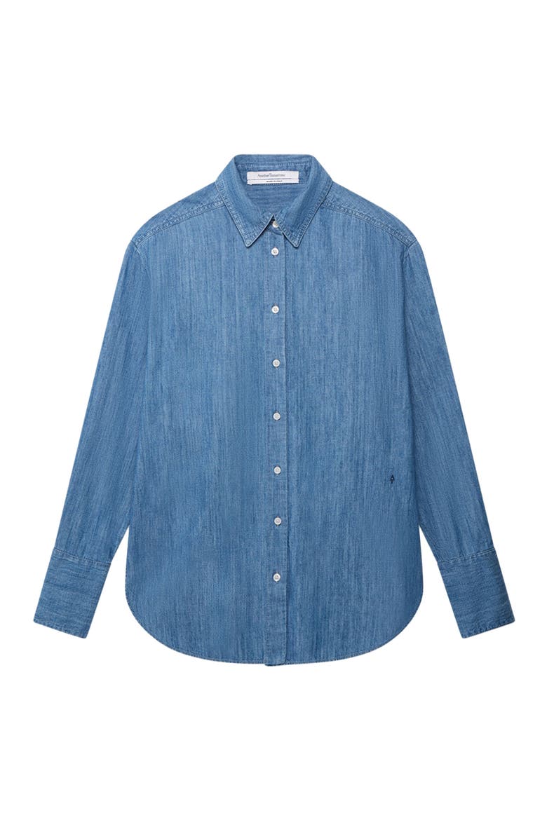 Chambray Shirt, Alternate, color, MEDIUM BLUE
