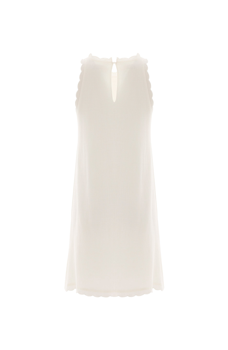 Monlicia Calia Cream Mini Linen Dress, Alternate, color, White