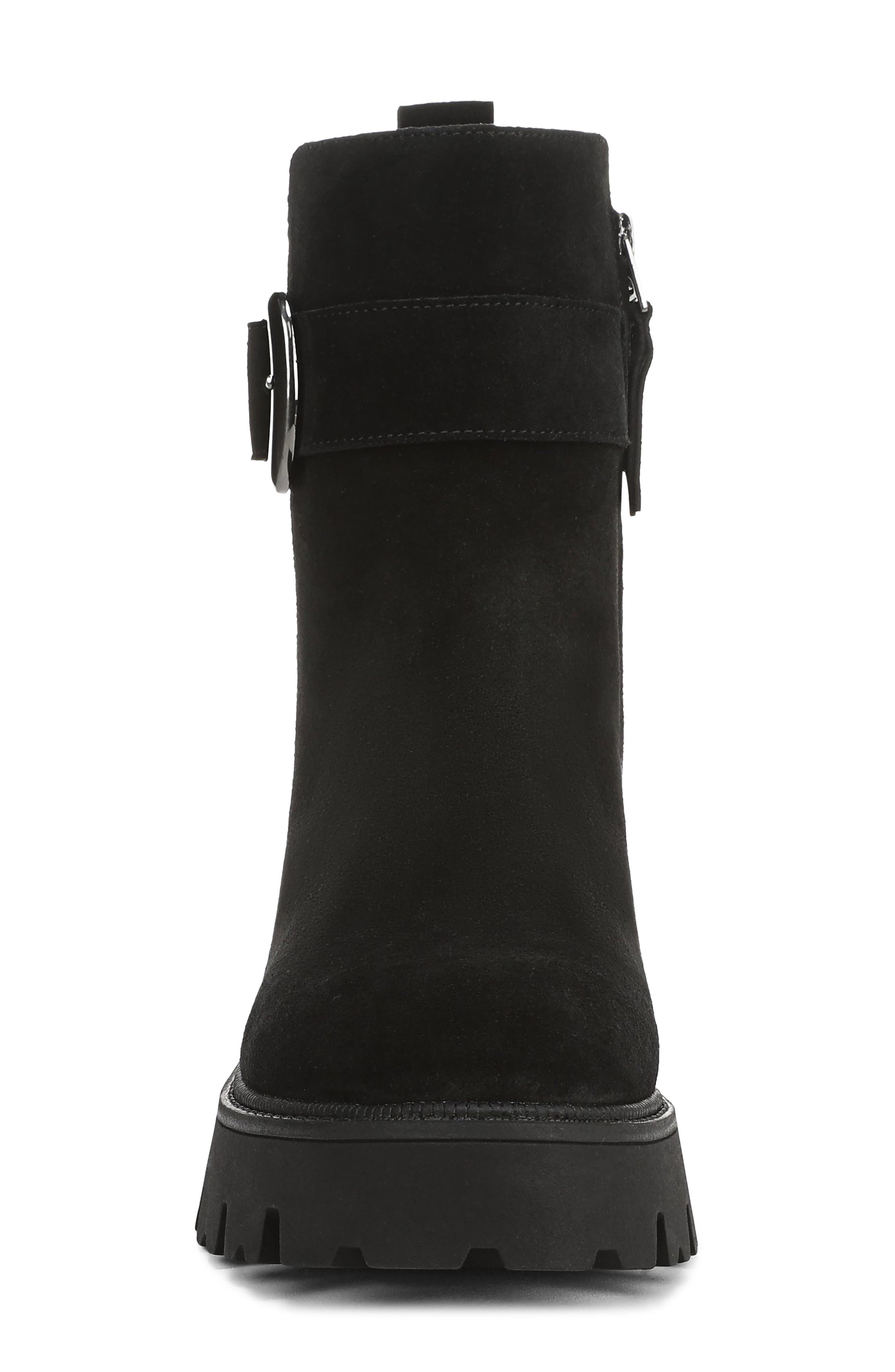 Circus NY by Sam Edelman Primm Lug Sole Bootie, Alternate, color, Black Suede