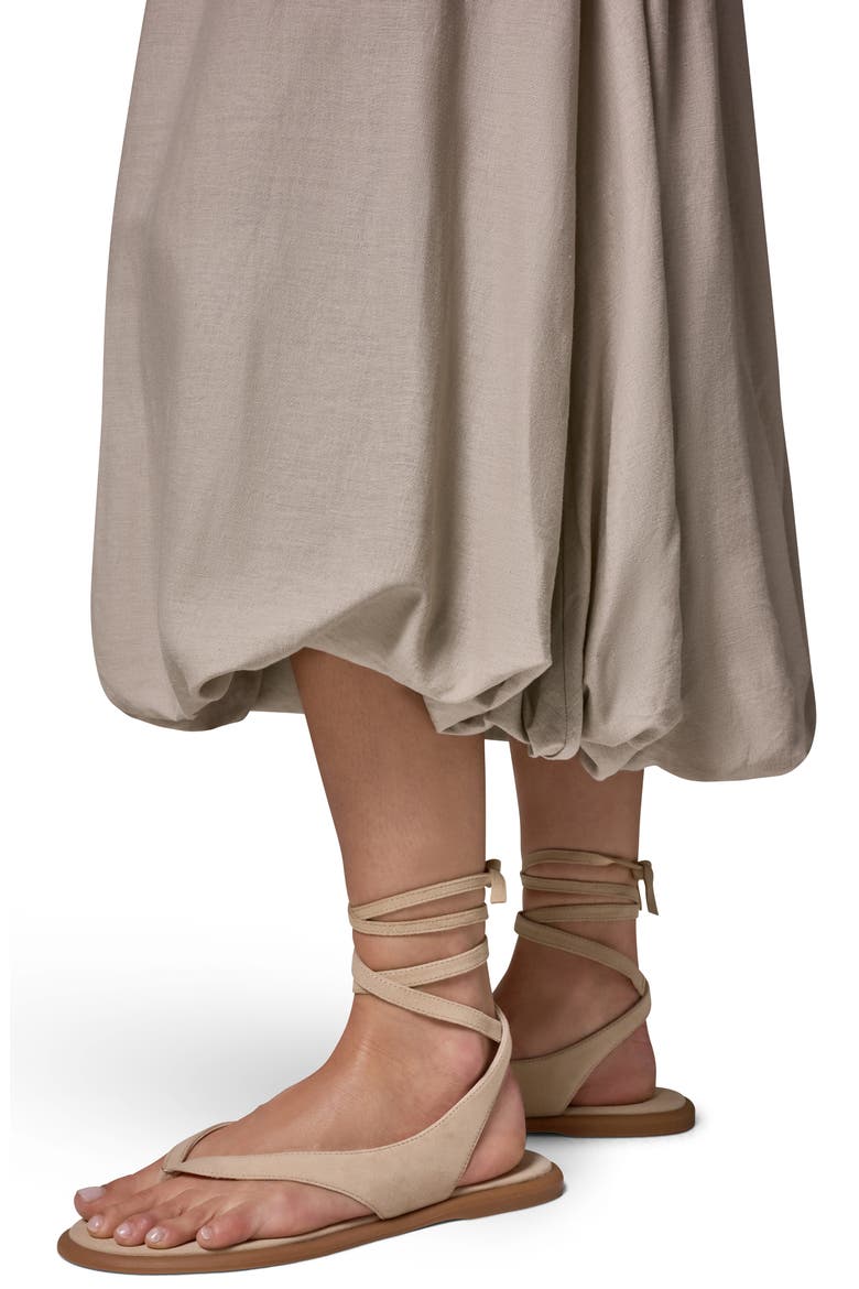 Linen Blend Bubble Skirt, Alternate, color, TUSCAN GREY