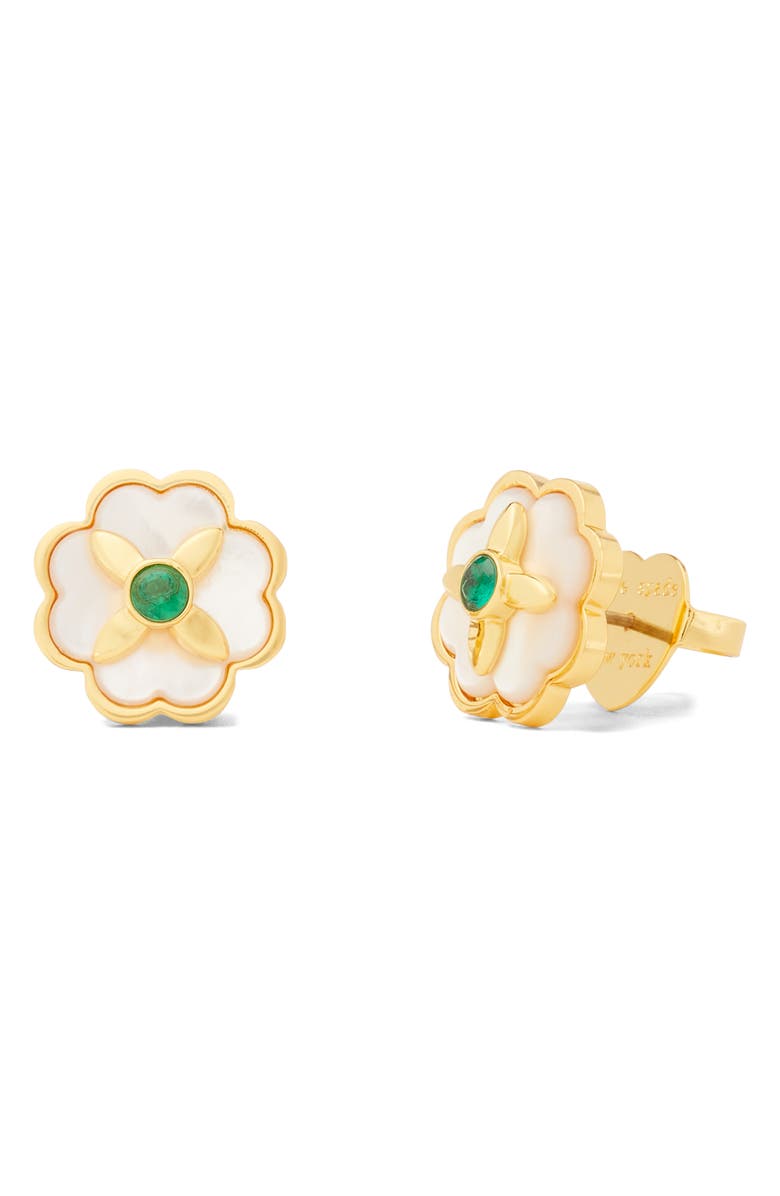 Kate Spade New York heritage bloom stud earrings, Main, color, 