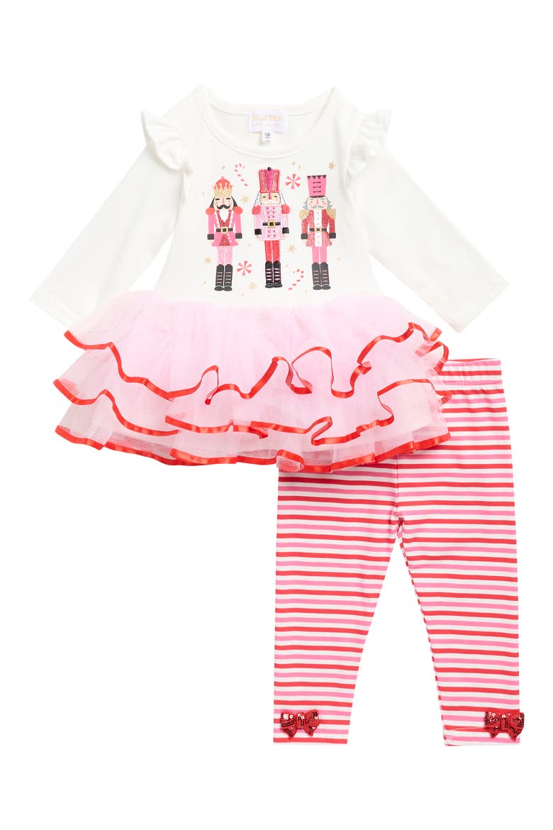 Kids' Nutcracker Dress & Leggings Set, Main, color, OFF WHITE
