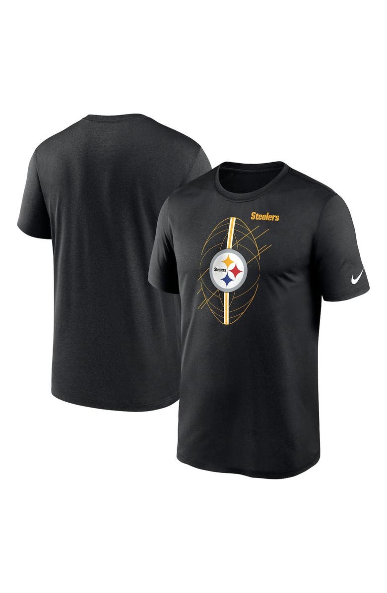 Nike Men's Nike  Black Pittsburgh Steelers Legend Icon Performance T-Shirt, Main, color, 