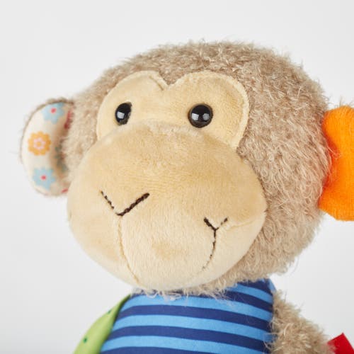 Sigikid Patchwork Monkey Plush Toy In Multicolored