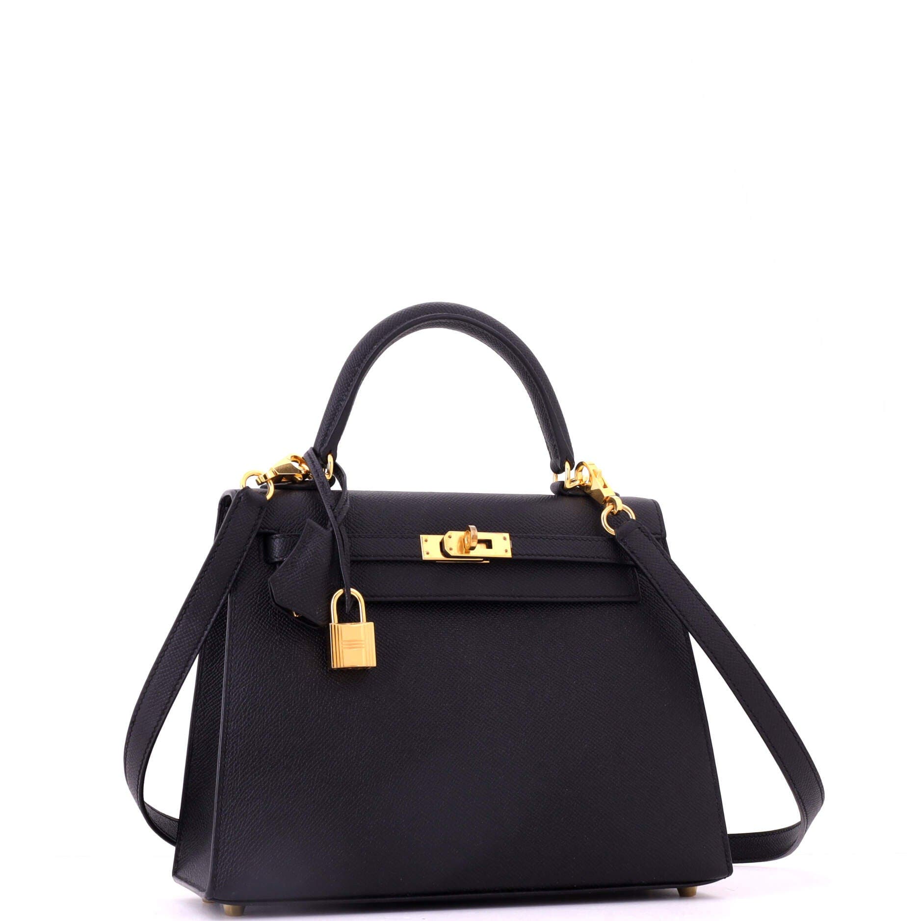 Kelly Handbag Black Epsom with Gold Hardware 25, Alternate, color, Black