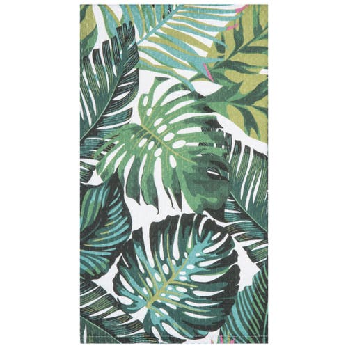 C & F Home C&f Home 27" X 18" Palm Leaves Kitchen And Bathroom Graphic Print Hand Towel In Green