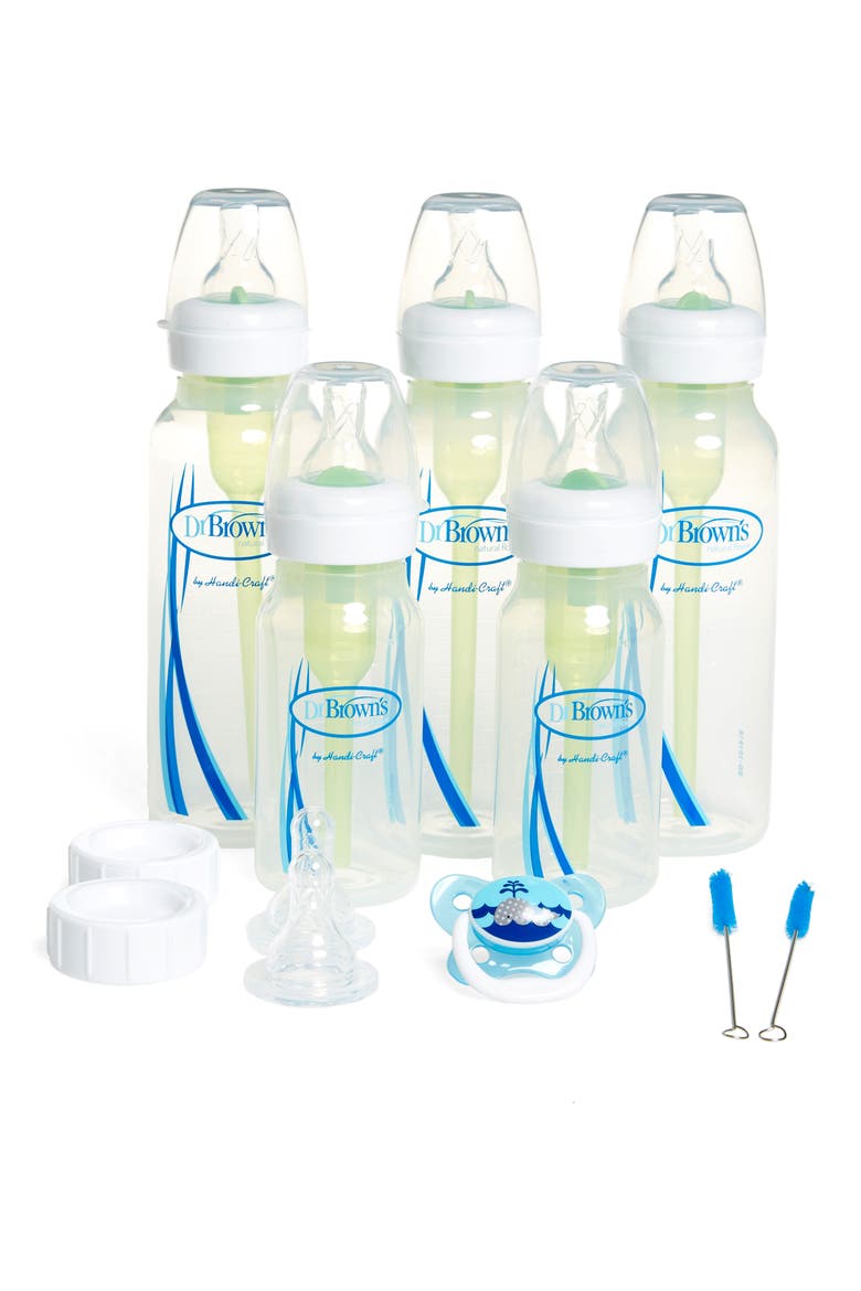 Options Baby Bottle Gift Set, Main, color, WHITE
