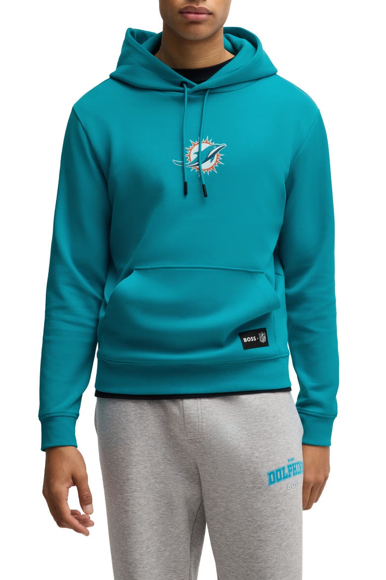 x NFL Woodson Graphic Hoodie, Main, color, MIAMI DOLPHINS