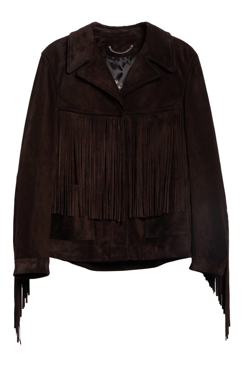Journey Fringe Suede Jacket, Alternate, color, COFFEE BEAN