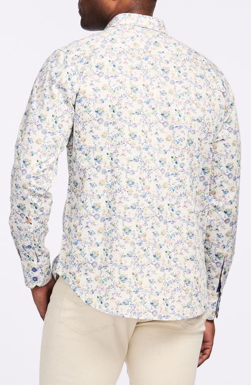 Robert Graham Floral Print Cotton Button-up Shirt