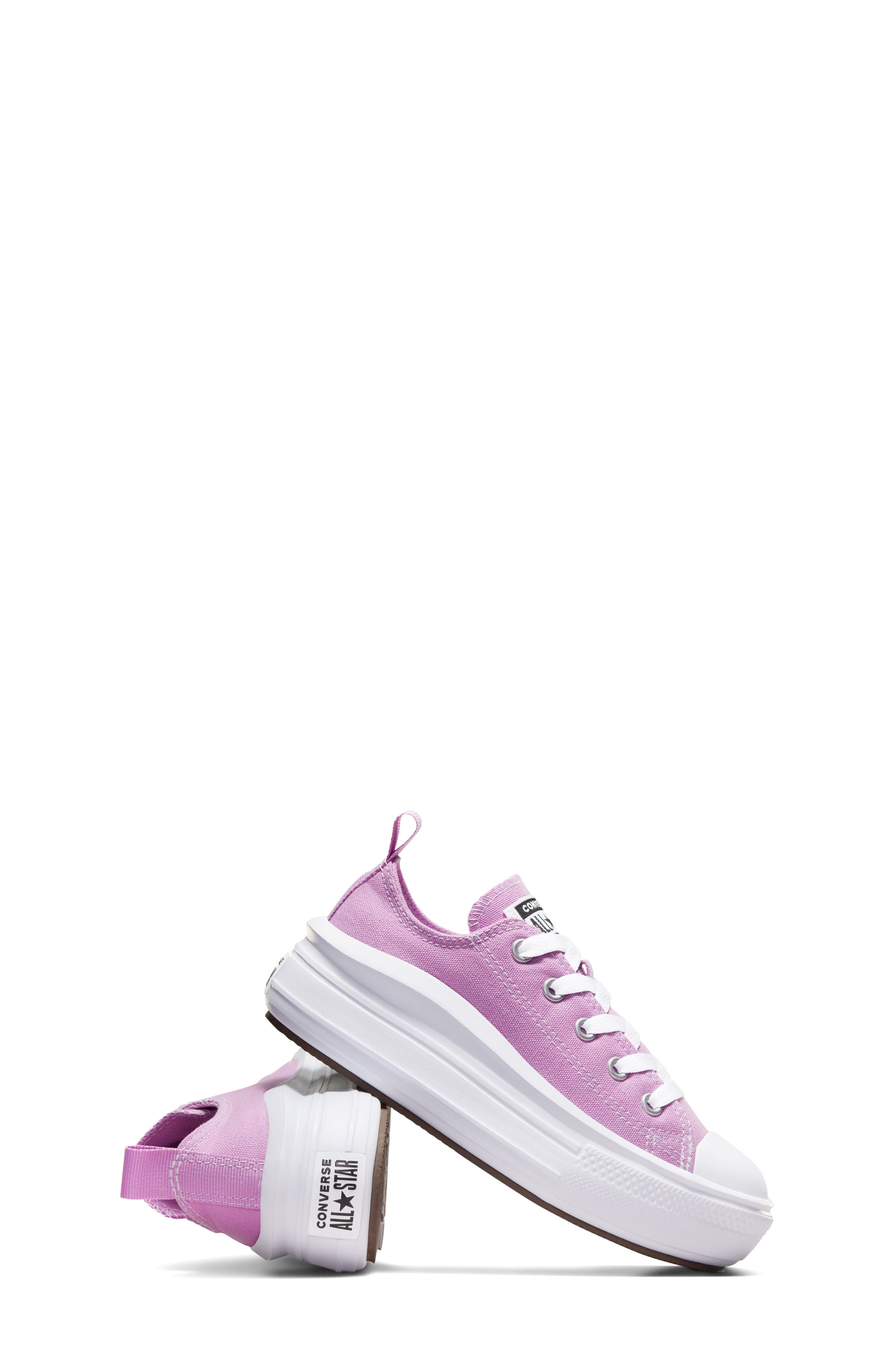 Converse Kids' Chuck Taylor<sup>®</sup> All Star<sup>®</sup> Move Platform Oxford Sneaker, Alternate, color, Classic Amethyst/ White