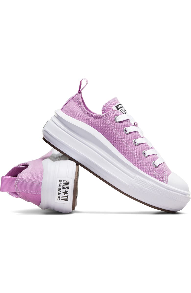 Converse Kids' Chuck Taylor<sup>®</sup> All Star<sup>®</sup> Move Platform Oxford Sneaker, Alternate, color, Classic Amethyst/ White
