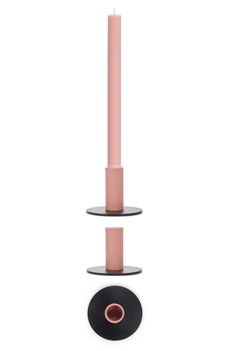 BRITISH COLOUR STANDARD Tall Two Tone Candle Holder, Main, color, Pink