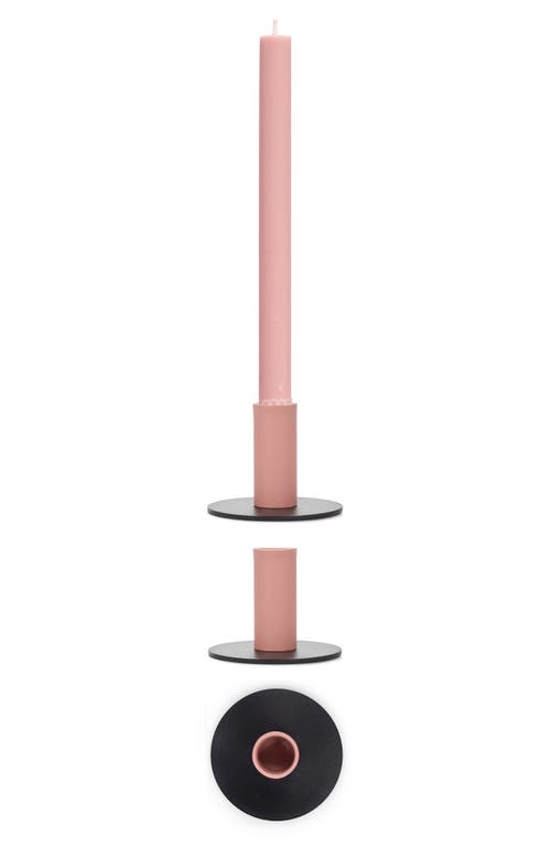 BRITISH COLOUR STANDARD Tall Two Tone Candle Holder in Pink  product