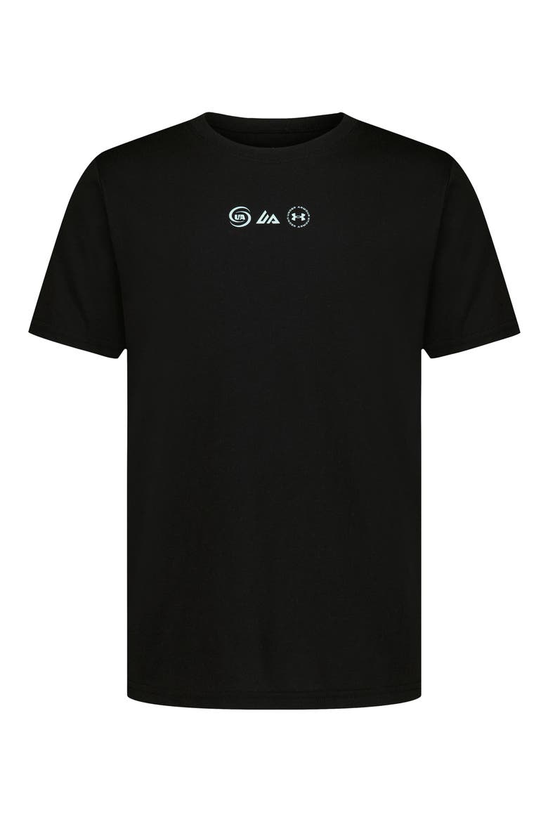 Kids' Mountain Collage Graphic T-Shirt, Main, color, BLACK