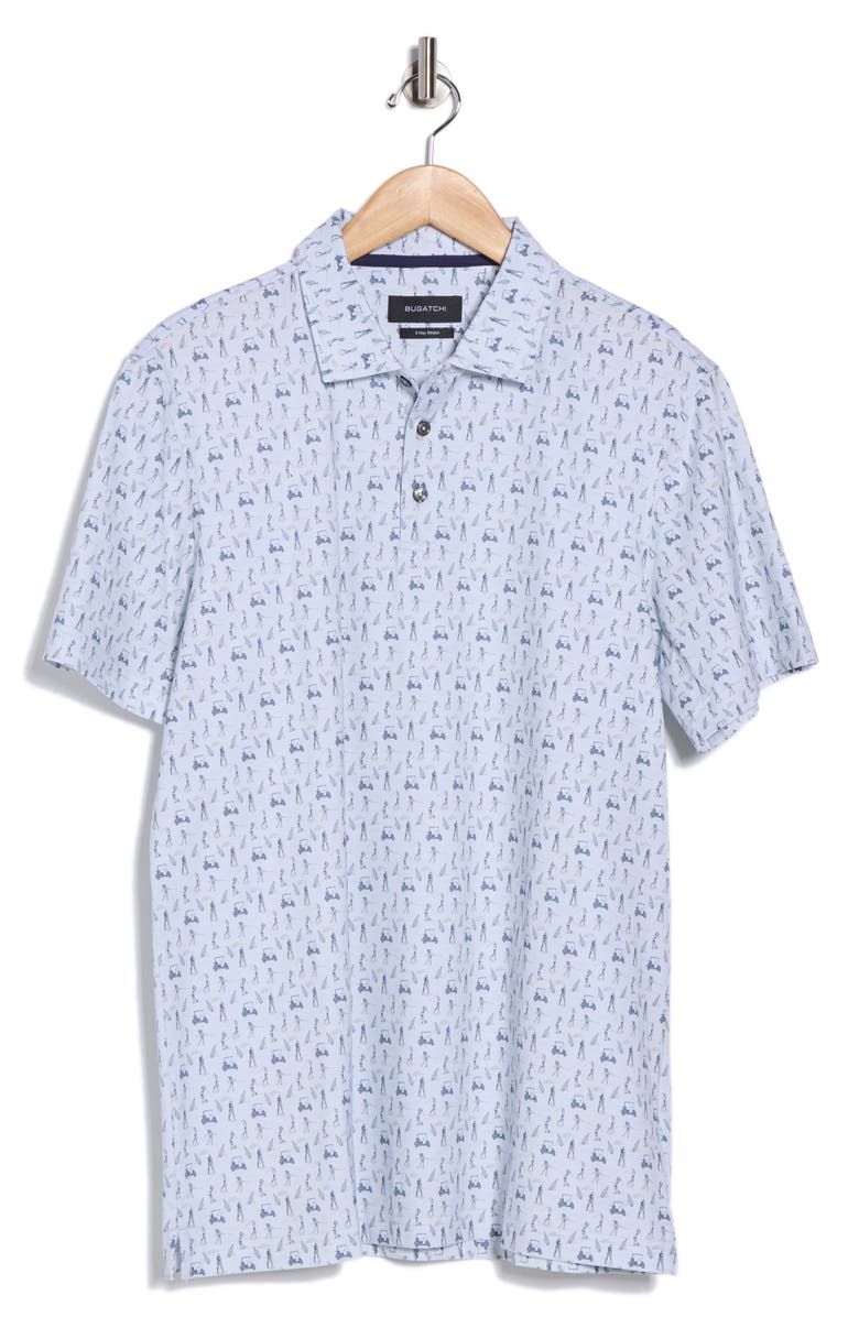 Bugatchi Stretch OoohCotton<sup>®</sup> Knit Polo, Alternate, color, Stone
