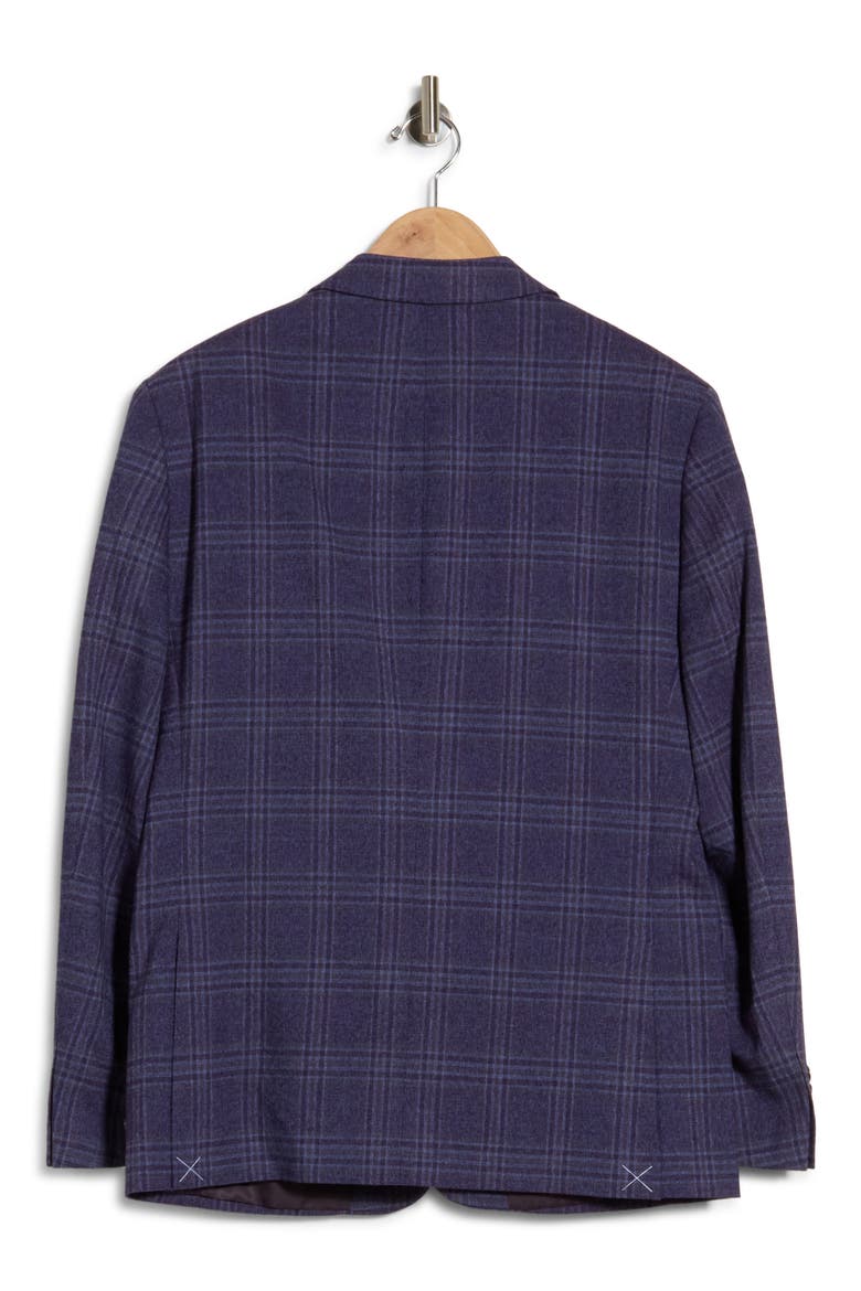 Plaid Sport Coat, Alternate, color, PURPLE