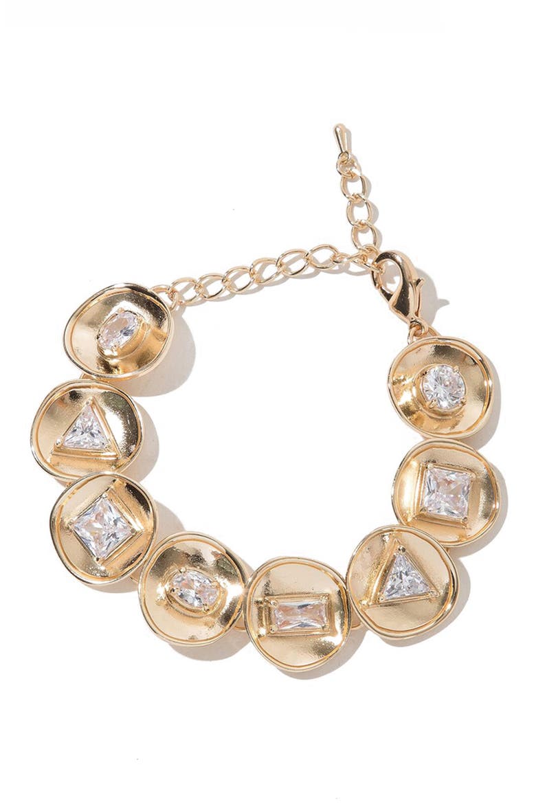 Brielle Charm Bracelet, Main, color, GOLD