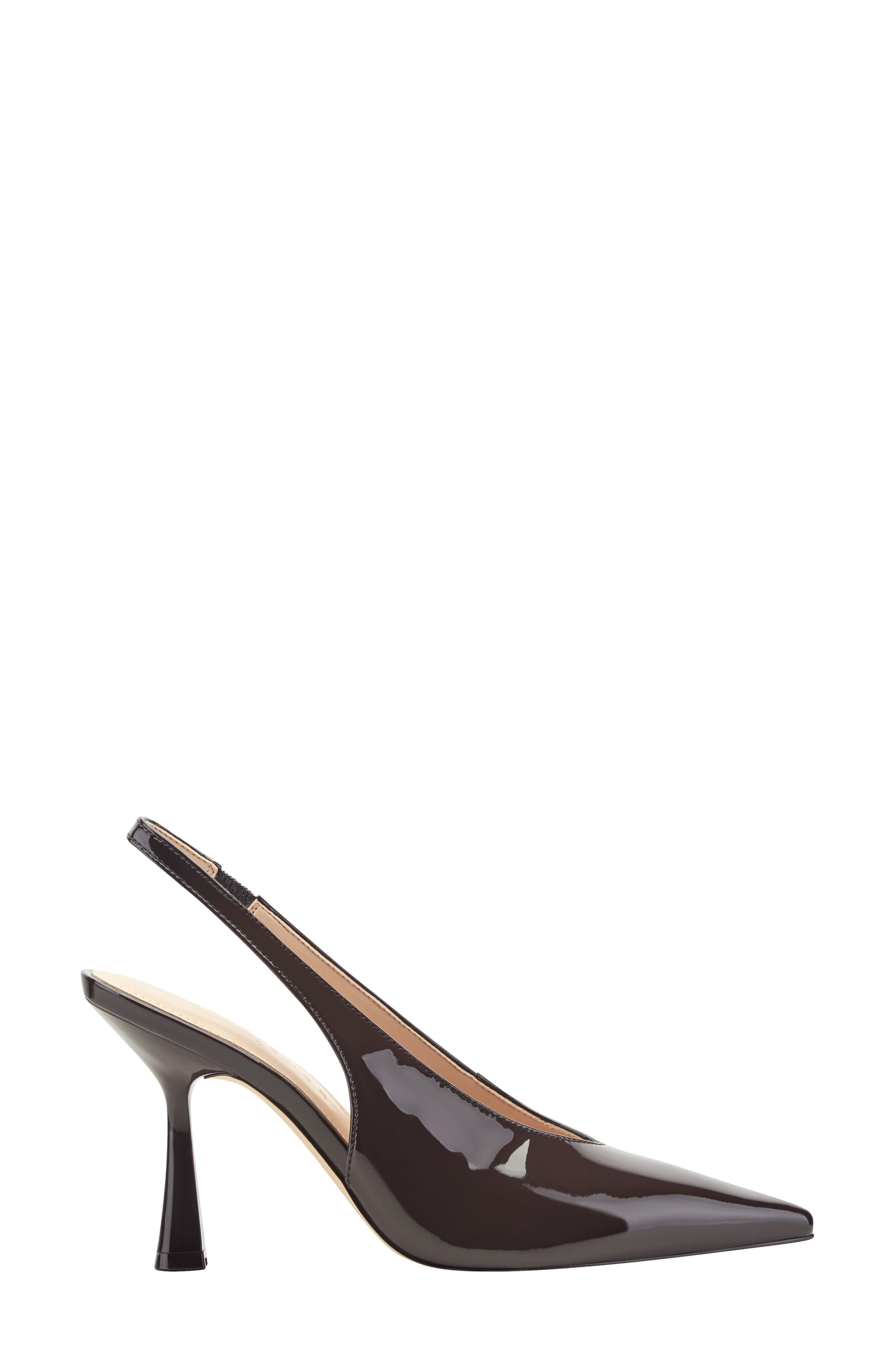 Esther Slingback Pointed Toe Pump, Alternate, color, DARK BROWN 204