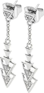 Lucy Quartermaine Art Deco Triangle Earrings