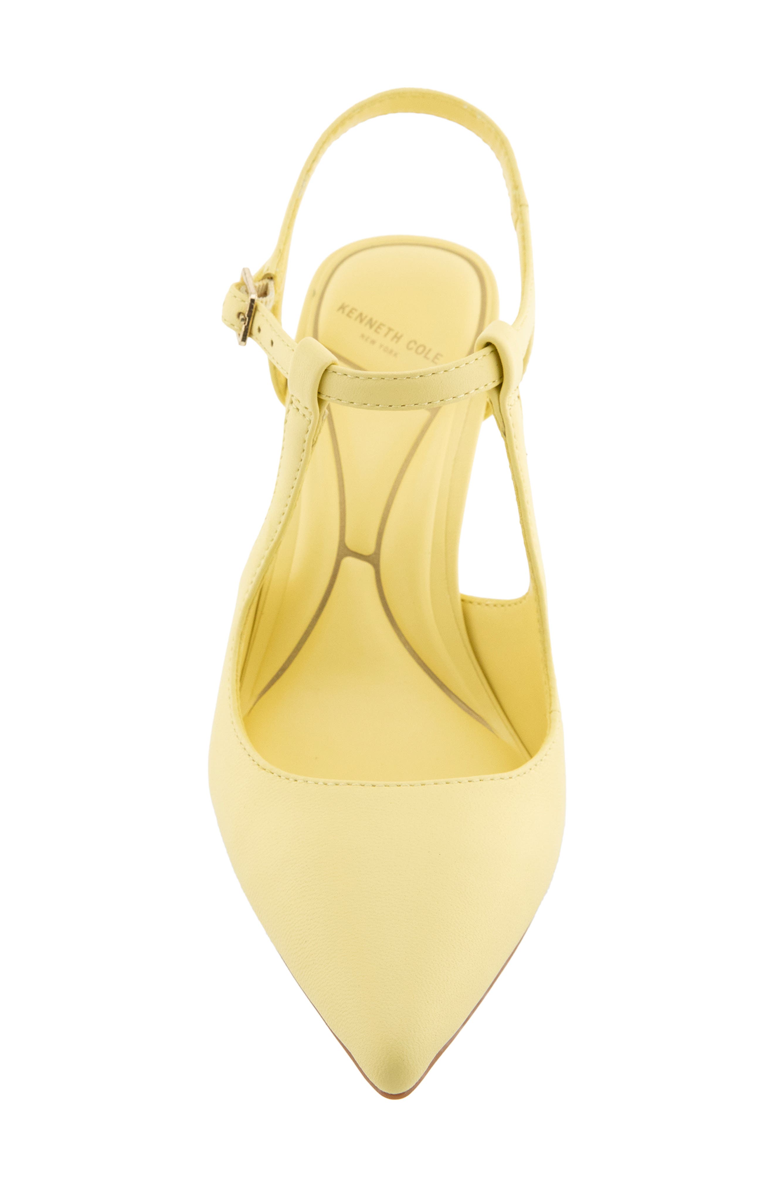 Romi Ankle Strap Pointed Toe Pump, Alternate, color, BUTTER YELLOW
