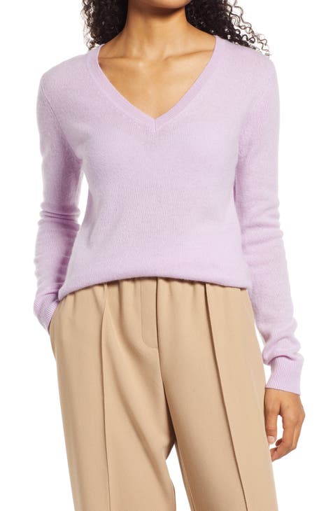 Lilac cashmere sweater hotsell