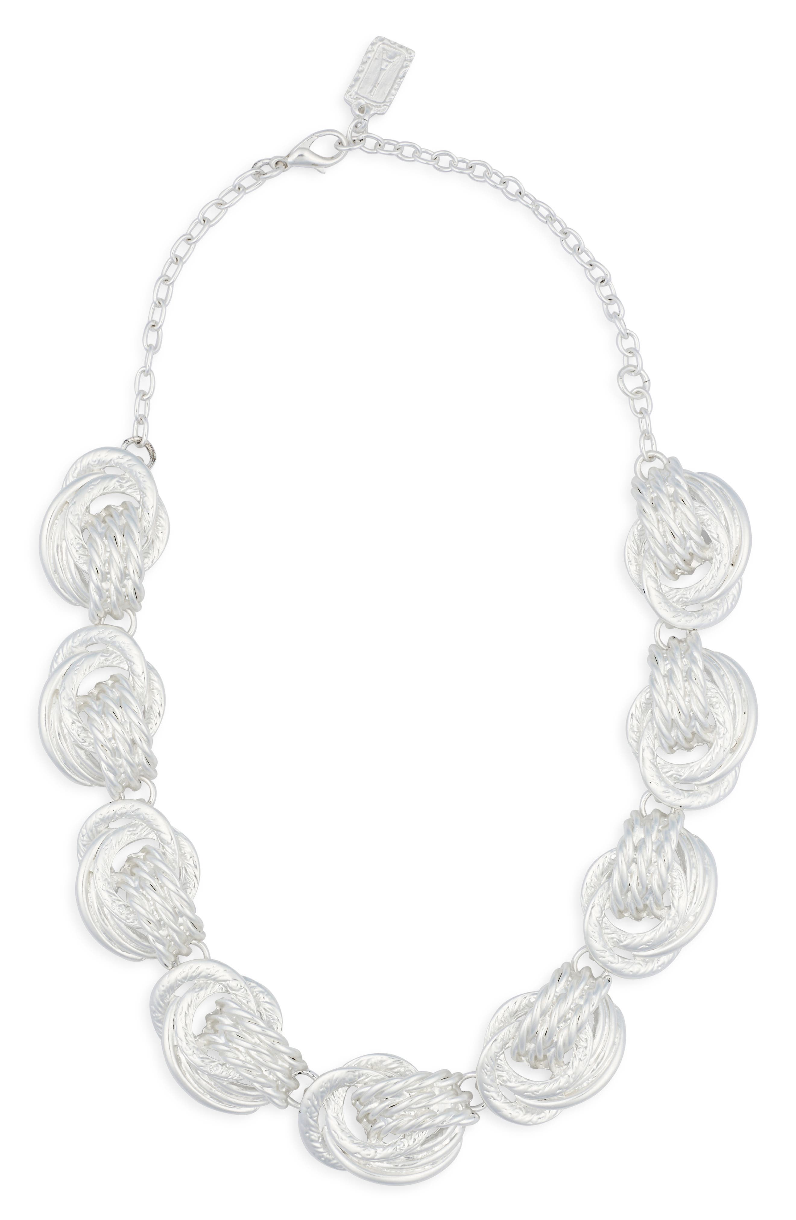 Karine Sultan Knot Link Collar Necklace