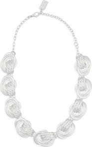 Karine Sultan Knot Link Collar Necklace