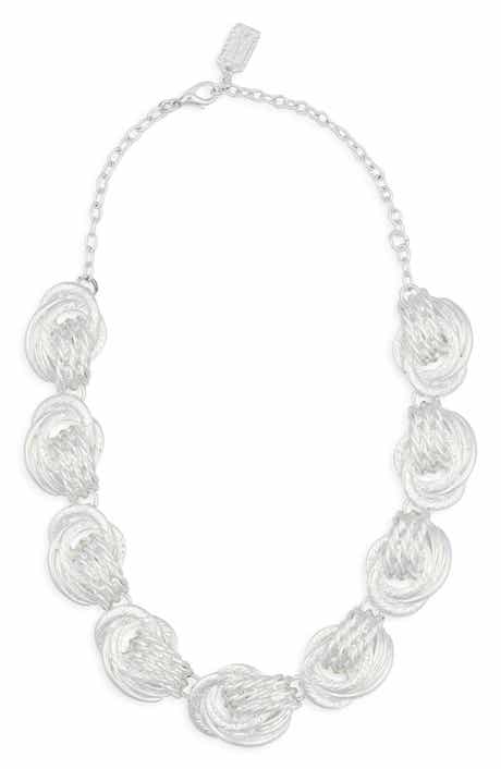 Karine Sultan Knot Link Collar Necklace