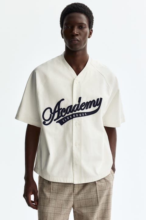 Relaxed Fit Cotton Baseball Shirt