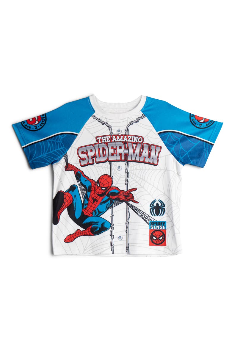 Spider-Man 2-Piece Athletic Tee and Shorts Set, Alternate, color, Cobalt Spider Man