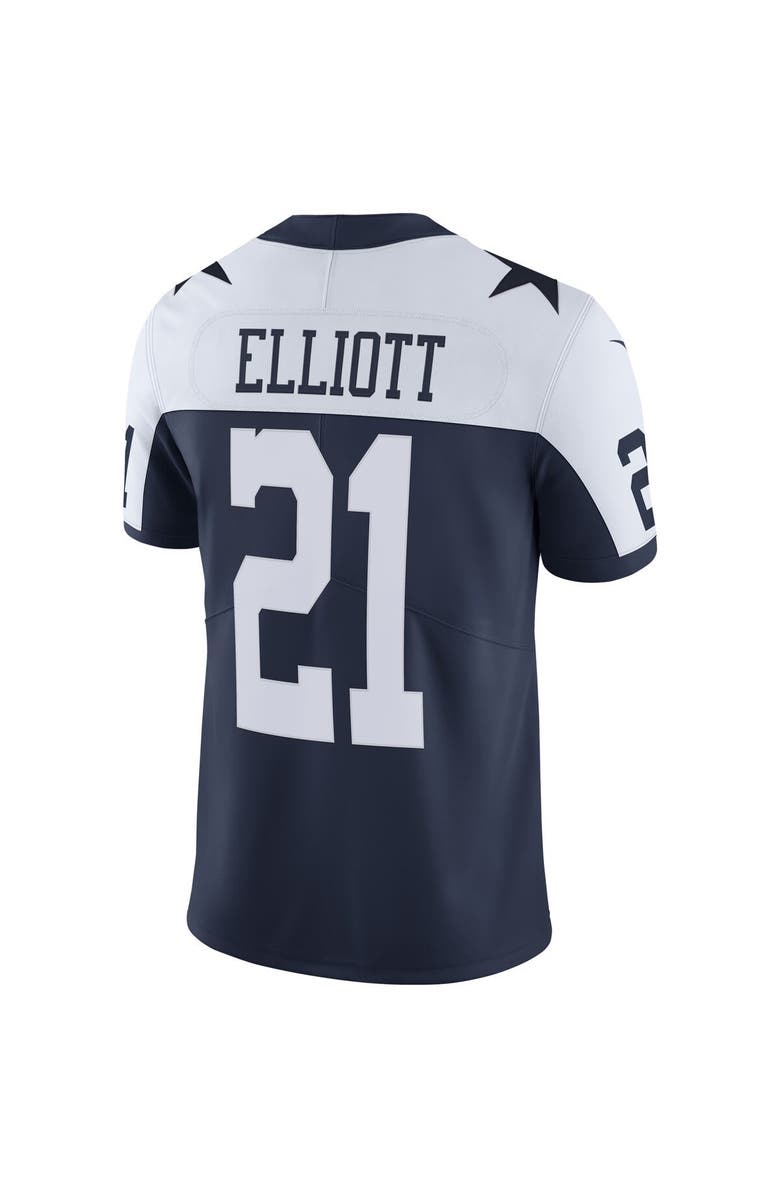 Nike Men's Nike Ezekiel Elliott Navy Dallas Cowboys Alternate Vapor Limited Jersey, Alternate, color, 
