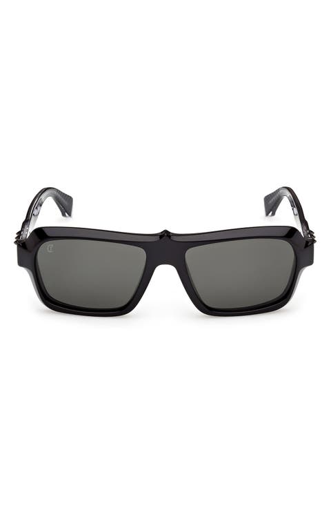 56mm Rectangular Sunglasses