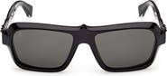 Christian Louboutin 56mm Rectangular Sunglasses