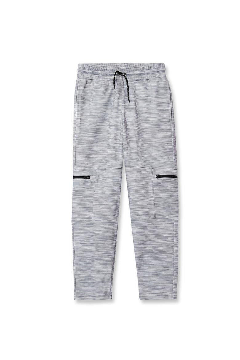 Boys Active Fleece Quick Dry Iron Knee Joggers, Main, color, Charcoal Gray