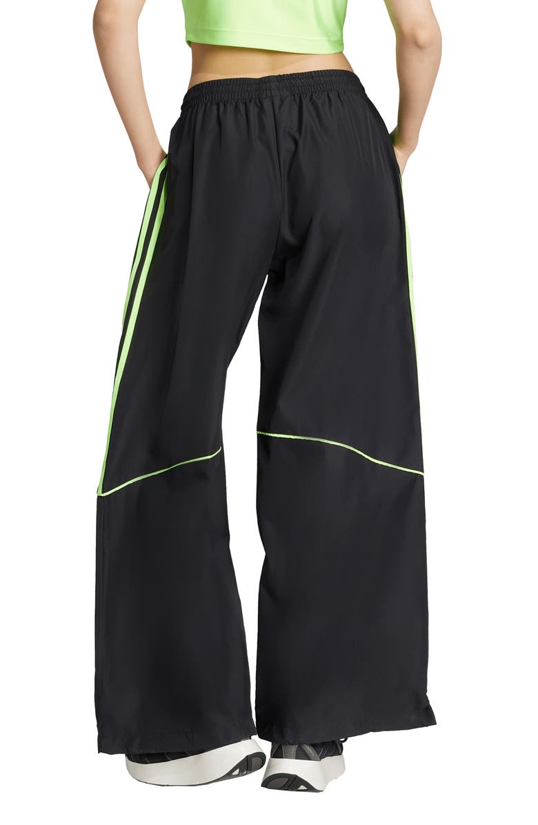 adidas Teamgeist Recycled Polyester Track Pants, Alternate, color, Black/ Signal Green