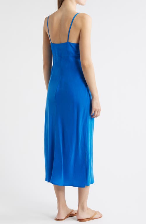 Alex Mill Carly Cupro Blend Slipdress In Blue