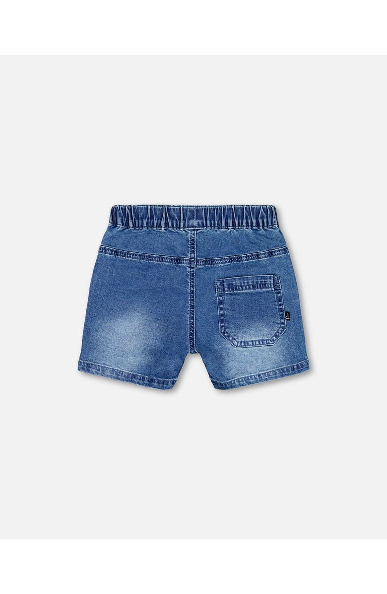 Deux par Deux Boy's Denim Short Dark Denim Blue, Alternate, color, 