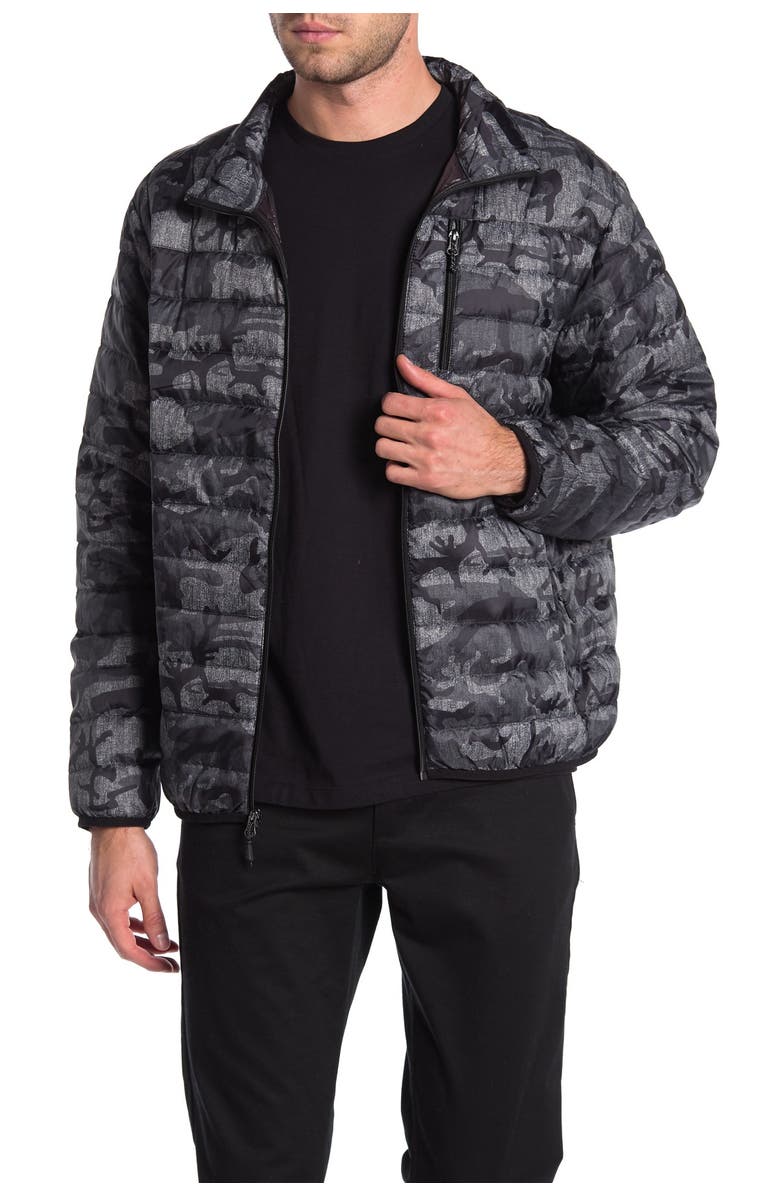 HAWKE & CO Packable Quilted Camo Jacket, Main, color, 
