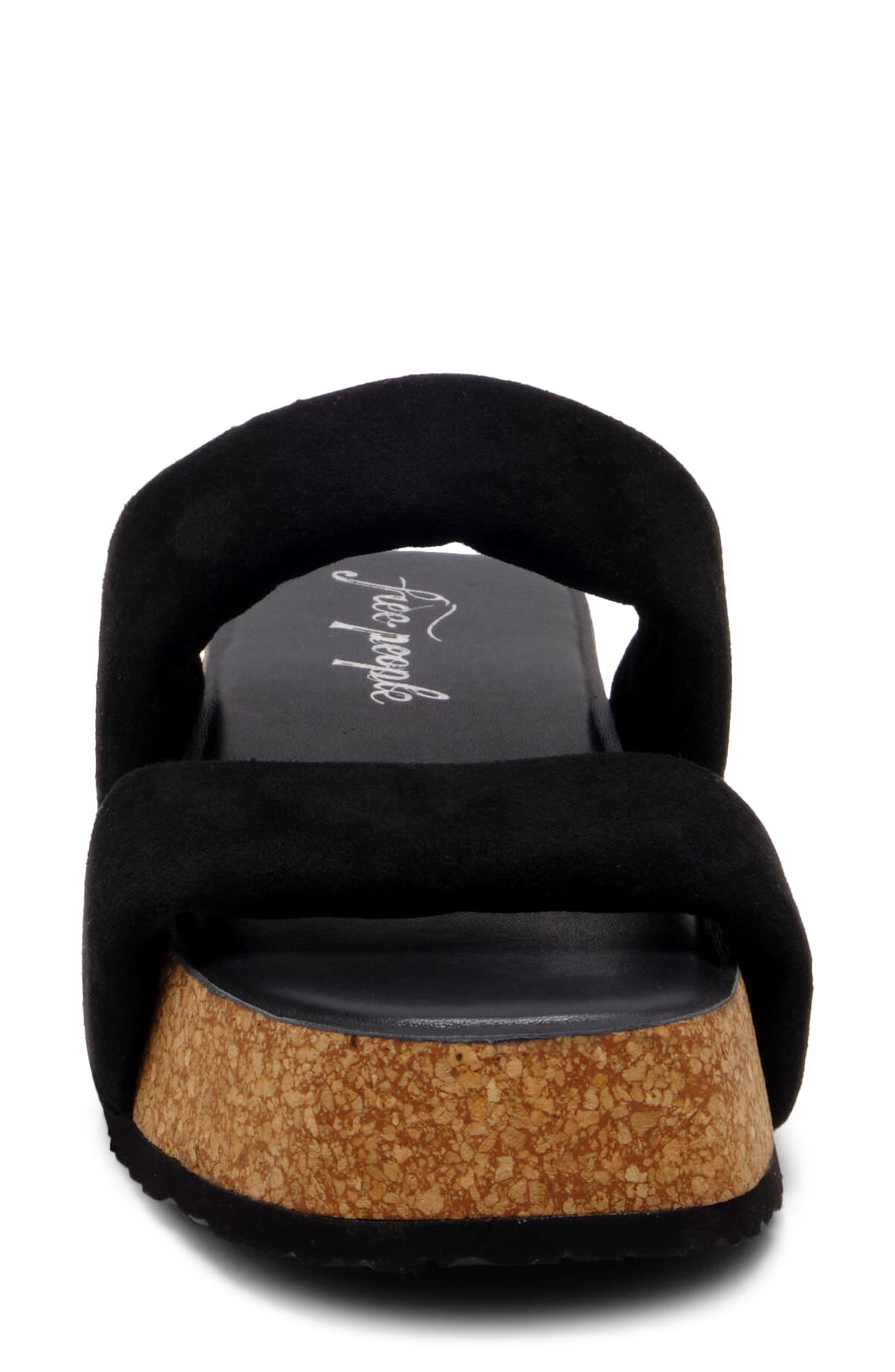 Free People Fairmont Platform Slide Sandal, Alternate, color, Black