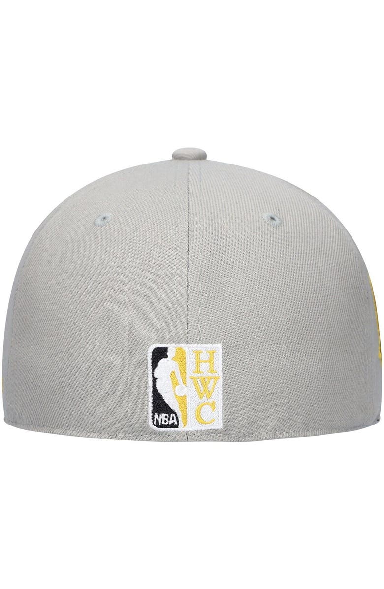 Mitchell & Ness Men's Mitchell & Ness Gray New Jersey Nets Hardwood Classics 35th Anniversary Sunny Gray Fitted Hat, Alternate, color, Gray