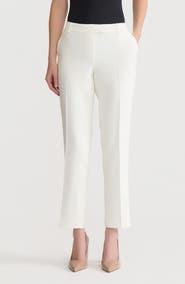 KASPER Flat Front Straight Leg Pants