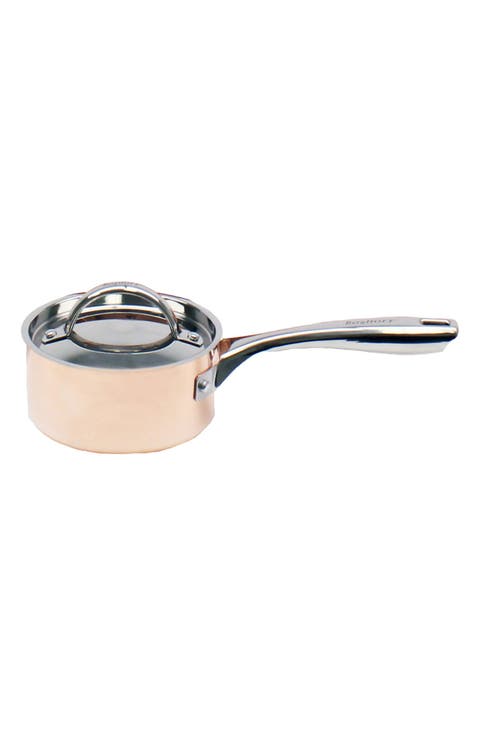 5.5" Covered Saucepan, Copper
