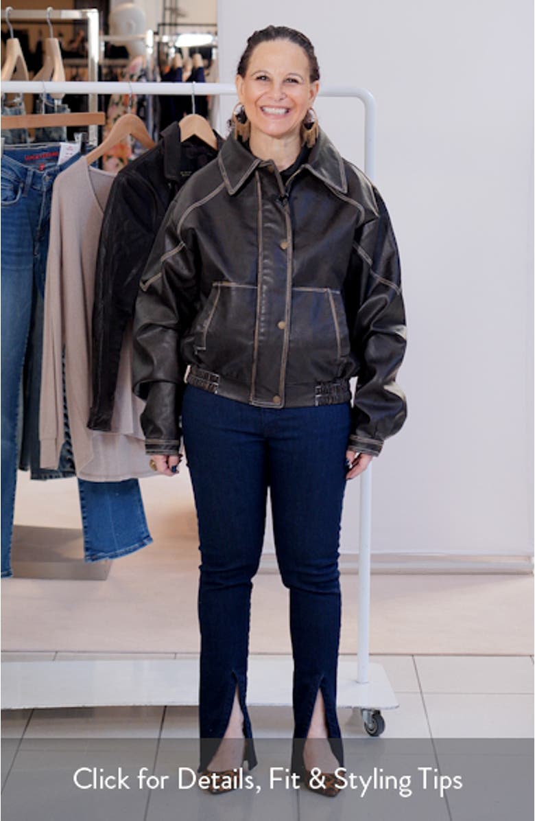 Jaxton Faux Leather Jacket, sales video thumbnail