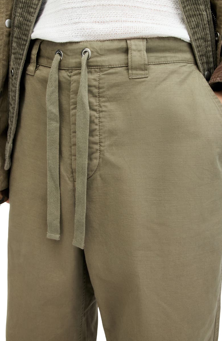 AllSaints Buck Stretch Twill Drawstring Pants, Alternate, color,