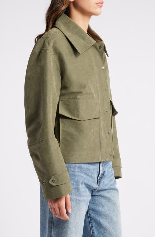 TREASURE & BOND TREASURE & BOND CROP COTTON BLEND FIELD JACKET 