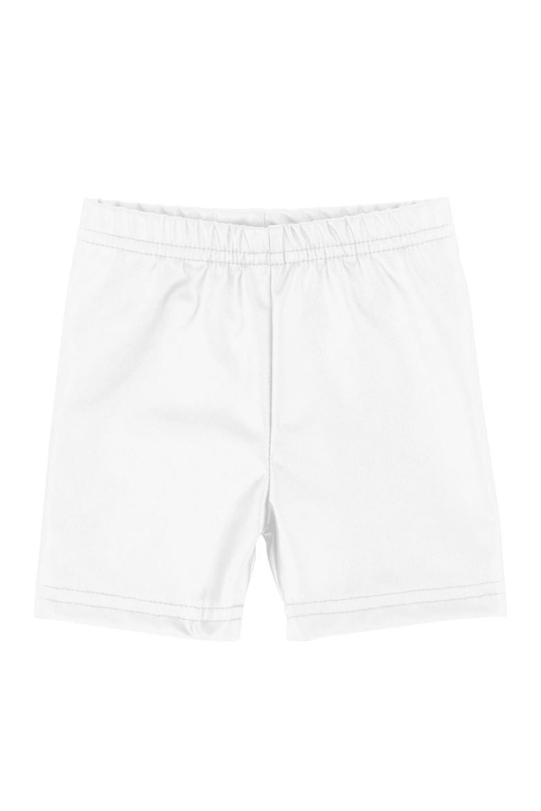 Leather Shorts, Main, color, White