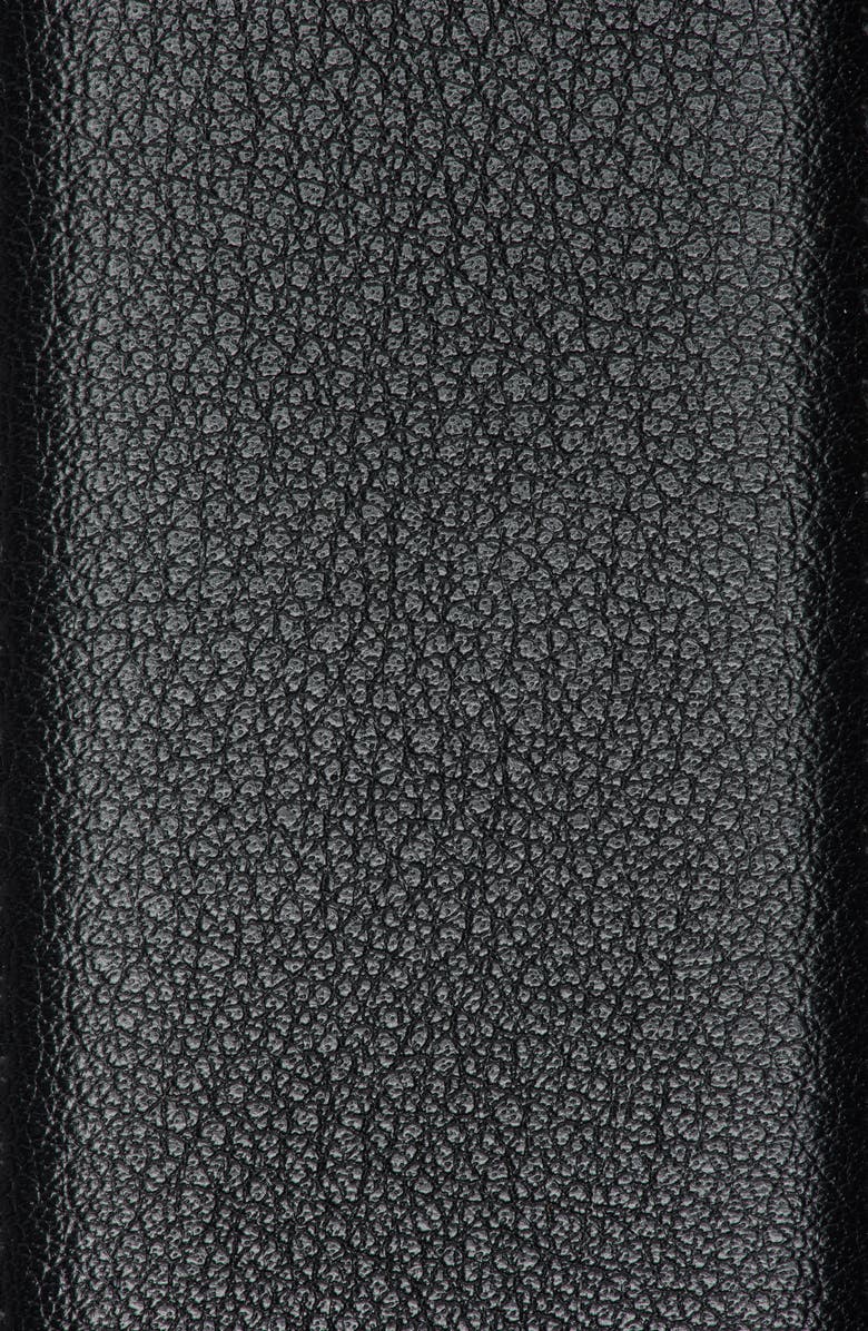 Steve Madden 36mm Double Keeper Faux Leather Belt, Alternate, color, Black