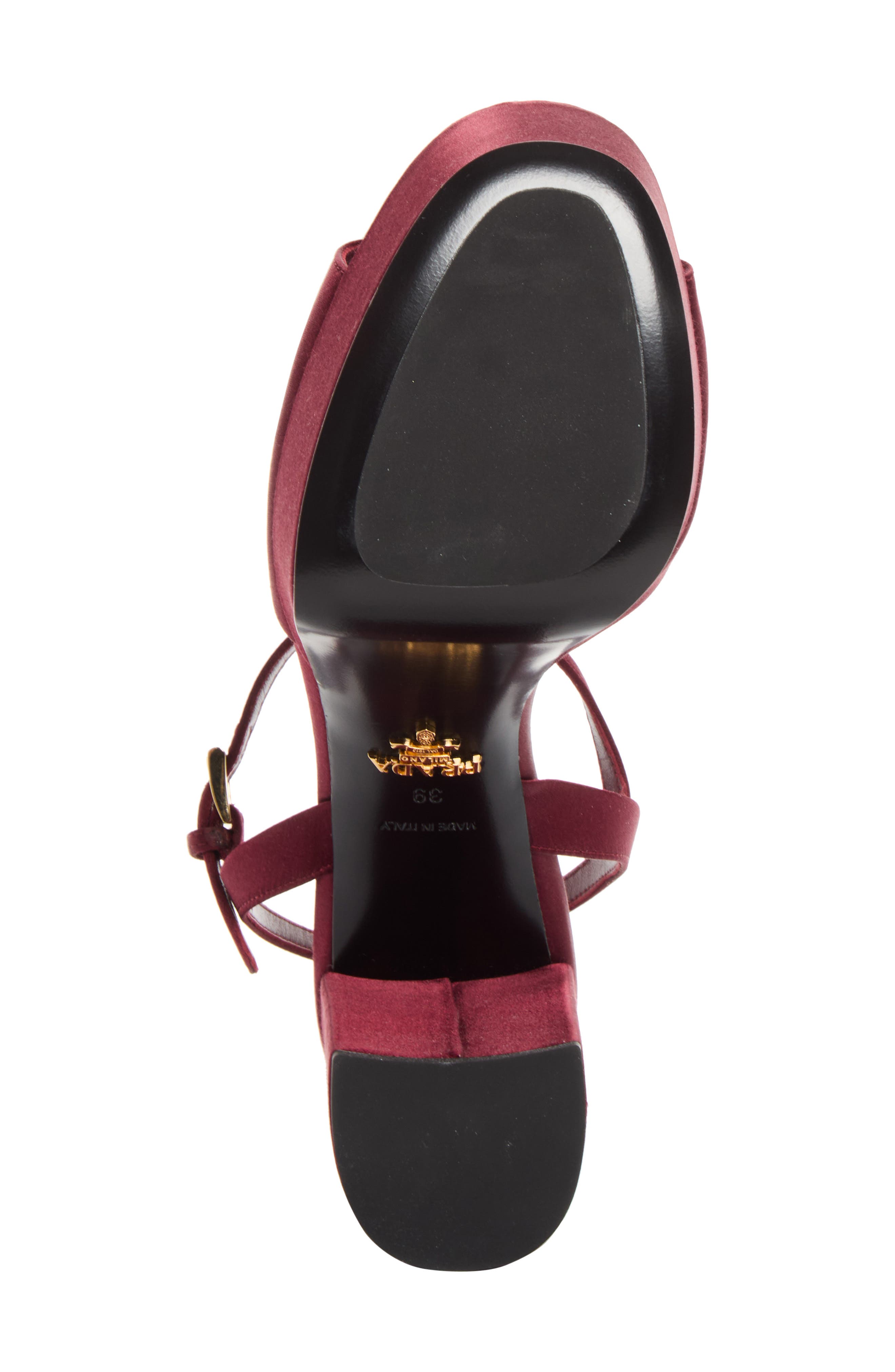 Satin Platform Sandal, Alternate, color, GRANATO